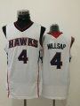 Atlanta Hawks #4 Paul Millsap white Swingman nba basketball jersey