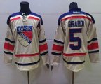 Reebok New York Rangers #5 Dan Girardi Cream NHL Jerseys A patch