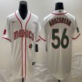 2023 World Cup Mexico #56 Randy Arozarena white green majestic baseball jerseys 09