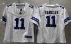 Youth Dallas Cowboys 11# Micah Parsons white Nike Vapor F.U.S.E. Limited Jersey