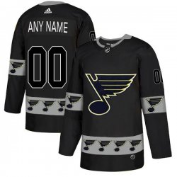 Custom Adidas St.Louis Blues black fashion ice hockey Jersey