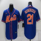 Nike New York Mets #21 Max Scherzer blue majestic mlb baseball jersey