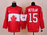 2014 NHL Canada team GETZLAF 15 red hockey jerseys