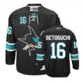 NHL San Jose Sharks #16 Setoguchi Black Jersey