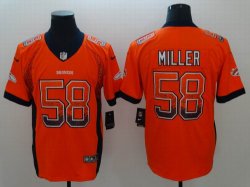 Nike Broncos #58 Von Miller orange drift Color Rush Limited Jerseys-BD