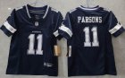 Youth Dallas Cowboys 11# Micah Parsons blue Nike Vapor F.U.S.E. Limited Jersey