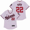 Nike Washington Nationals #22 Juan Soto white Flexbase Authentic Collection Jersey