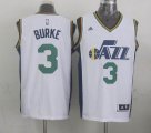 2015 Utah Jazz #3 Trey Burke white adidas nba Jersey