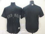 Boston Red Sox blank black majestic mlb baseball jersey Nickname version