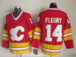 Calgary Flames #14 Theoren Fleury Red Third Throwback CCM nhl Jerseys