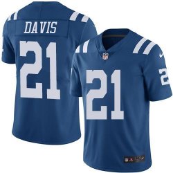 Men Indianapolis Colts #21 Vontae Davis Nike blue Color Rush Limited Jersey