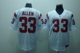 NCAA #33 ALLEN white Jerseys