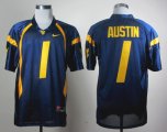 Nike West Virginia Mountaineers Tavon Austin 1 Blue College Football Jersey