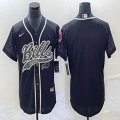 Nike Buffalo Bills blank black NFL and MLB Baseball jerseys Joint name-BD 01