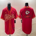 Nike Kansas City Chiefs blank red baseball jerseys Joint name-BD