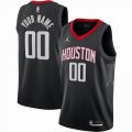 Customized Houston Rockets black basketball jerseys