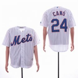 New York Mets #24 Robinson Cano white with blue stripe mlb jerseys