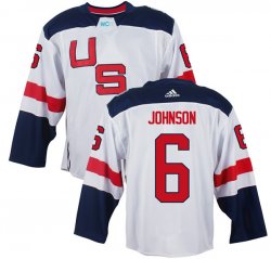 United States 2016 World Cup #6 Erik Johnson white Hockey jerseys