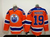 Edmonton Oilers #19 Patrick Maroon orange nhl hockey jersey