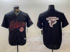 Nike Atlanta Falcons blank black Color Rush Limited Jerseys Joint name-BD 03