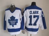 Maple Leafs Wendel Clark #17 CCM white nhl hockey Jersey