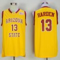 Arizona State #13 James Harden yellow college basketball jerseys