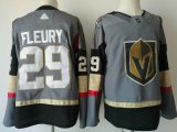 Adidas Vegas Golden Knights #29 Marc Andre Fleury gray hockey Jersey