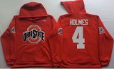 Ohio State Buckeyes Red #4 HOLMES NCAA Hooded Sweatshirt