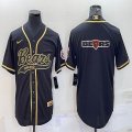 Nike Chicago Bears blank black baseball jerseys Joint name-BD 01