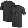 Men's Minnesota Twins Fanatics Branded Black 2018 Memorial Day Camo Prestige Tri-Blend T-Shirt