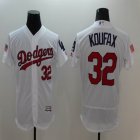 2016 Los Angeles Dodgers 32# Sandy Koufax white Flexbase Authentic Collection Jersey(1)