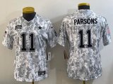 Youth Dallas Cowboys 11# Micah Parsons Nike Arctic Camo 2024 Salute to Service Limited Jersey