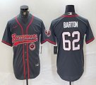 Nike Tampa Bay Buccaneers #62 Graham Barton gray baseball Joint name -BD 02