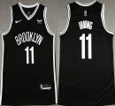 Nike Brooklyn Nets #11 Kyrie Irving black NBA Jerseys 75th-XD