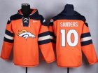 Denver Broncos #10 Emmanuel Sanders orange blue nfl Hooded Sweatshirt