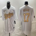 MLB All-Star Nike Los Angeles Dodgers #17 Shohei Ohtani white majestic baseball jerseys-BD