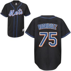 New York Mets Rodriguez 75# Black MLB Jersey