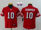 Youth 49ers #10 Jimmy Garoppolo nike red Color Rush Limited Jersey