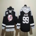 New York Yankees #99 Aaron Judge black gray Hooded Sweatshirt