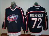 Columbus Blue Jackets #72 Sergei Bobrovsky dark blue ice hockey jersey