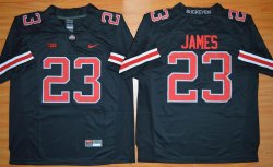 2015 Ohio State Buckeyes Lebron James 23 NCAA Football Jersey - Blackout