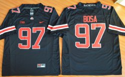 2015 Ohio State Buckeyes Joey Bosa 97 NCAA Football Jersey - Blackout