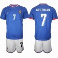 2024-2025 France team #7 GRIEZMANN blue white soccer jerseys home