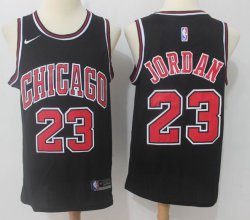 Nike Bulls #23 Michael Jordan black nba basketball Jerseys