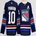 New York Rangers #10 Artemi Panarin Navy red hockey jersey-PD