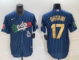 Los Angeles Dodgers #17 Shohei Ohtani Nike blue fashion majestic baseball Jersey-BD 05