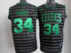 Boston Celtics #34 Paul Pierce Gray stripe limited Jerseys