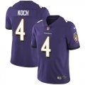 Baltimore Ravens #4 Koch Nike Purple Color Rush Limited Jersey