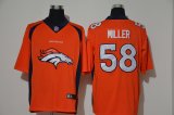 Denver Broncos #58 Von Miller Nike orange Color Rush Limited Jersey-WL