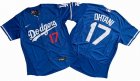 2024 World Series Champions Los Angeles Dodgers #17 Shohei Ohtani Flexbase Nike Blue Jersey